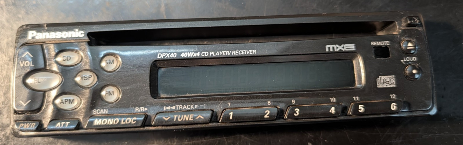 Panasonic DPX40 CD Receiver FACEPLATE ONLY