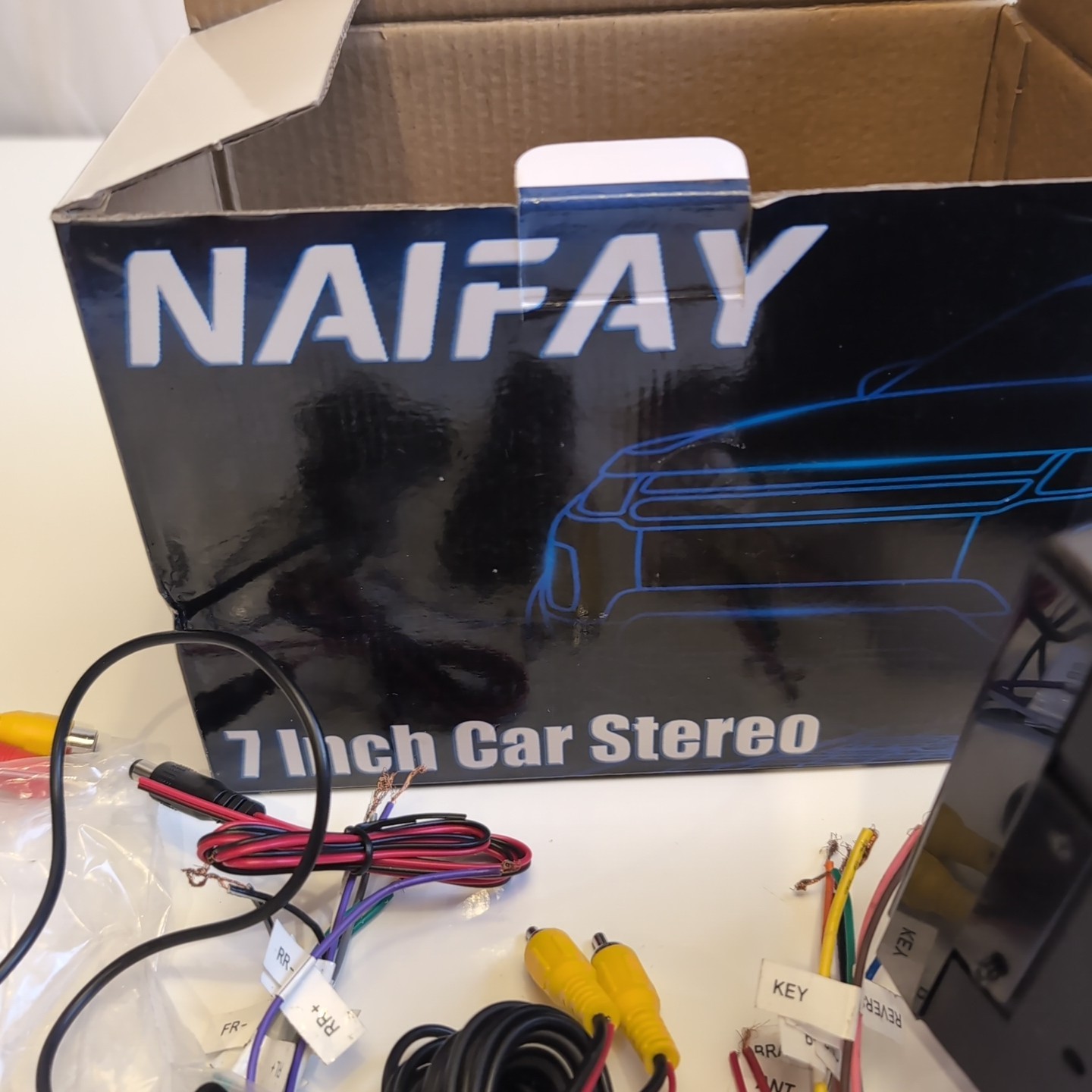 Naifay Double DIN Car Stereo No Manual 7 In Open Box