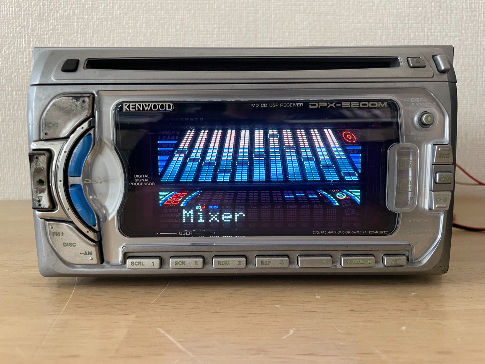 KENWOOD DPX-5200M 2DIN Car Audio CD MD MDLP Player Operation Confirmed Very Good