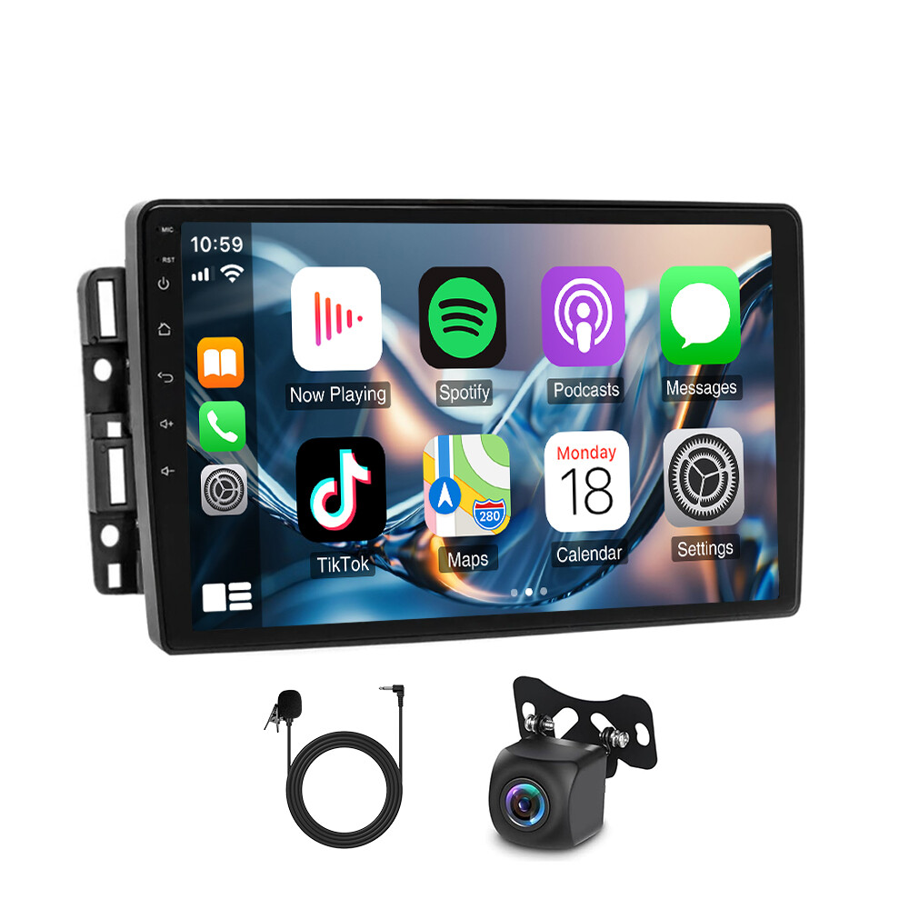 Android 14 4+64G Car Stereo Radio GPS BT w/Camera For GMC Yukon Chevy Silverado