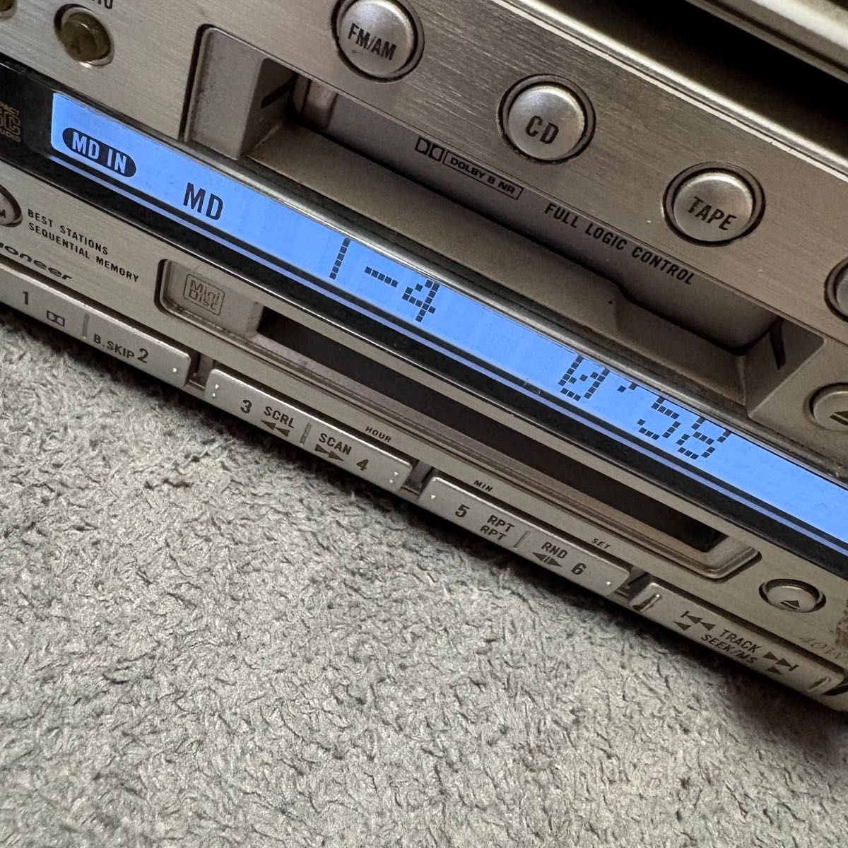 Carrozzeria FH-401 2DIN Car Audio CD MD Cassette Head Unit Vintage Japan Used