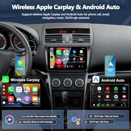 4G+64G Car Stereo Radio for Mazda 6 2008-2012 with Android 15 Wireless 4+64GB