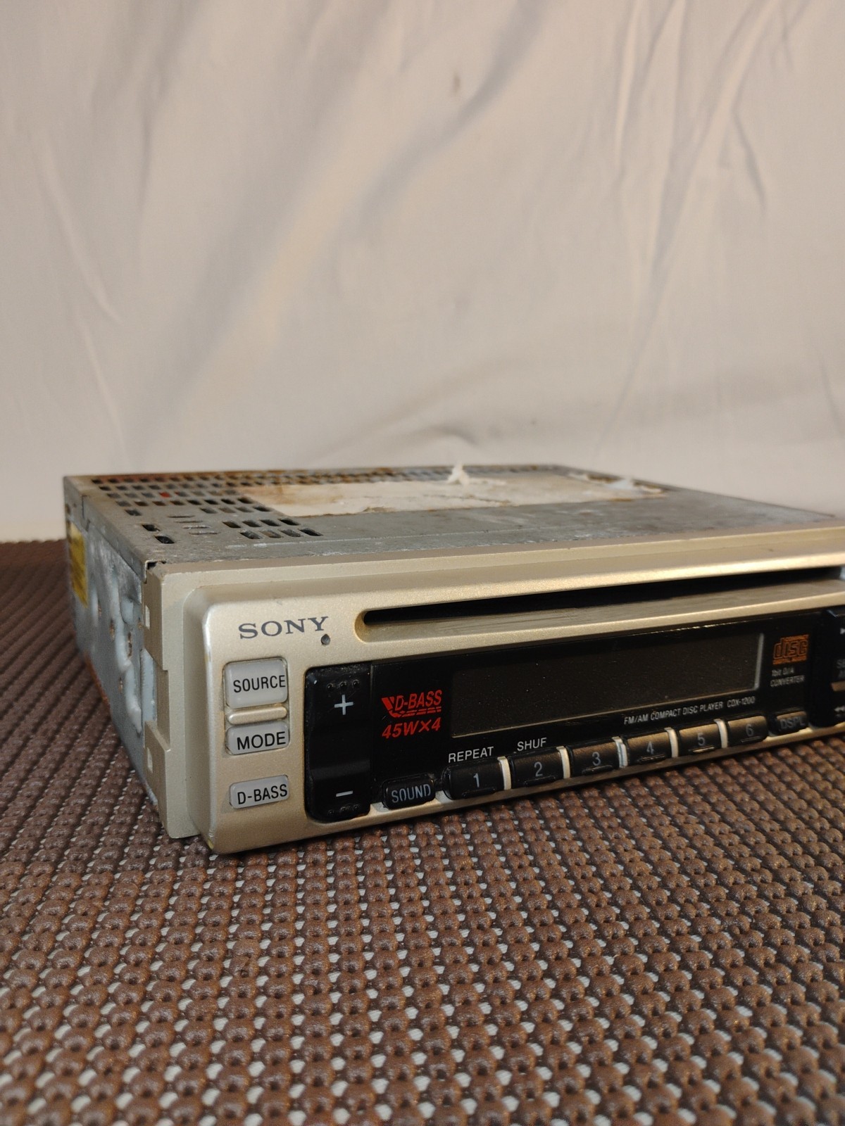 🔥Vintage Sony CDX-1200 Car Stereo Radio CD Player Untested Old School