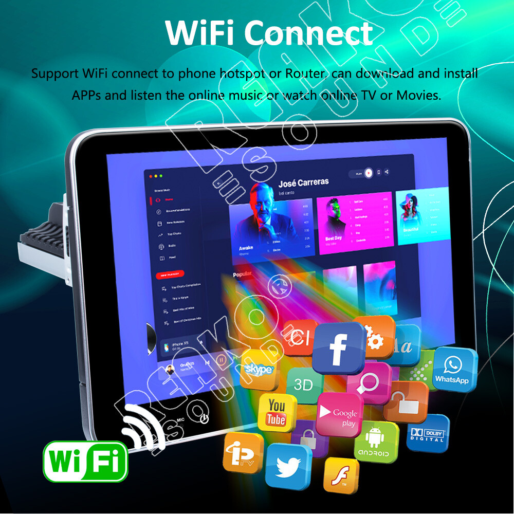 10.1”Android 13 CarPlay 2+32GB Car Stereo Radio GPS Navi 1DIN WiFi Bluetooth FM