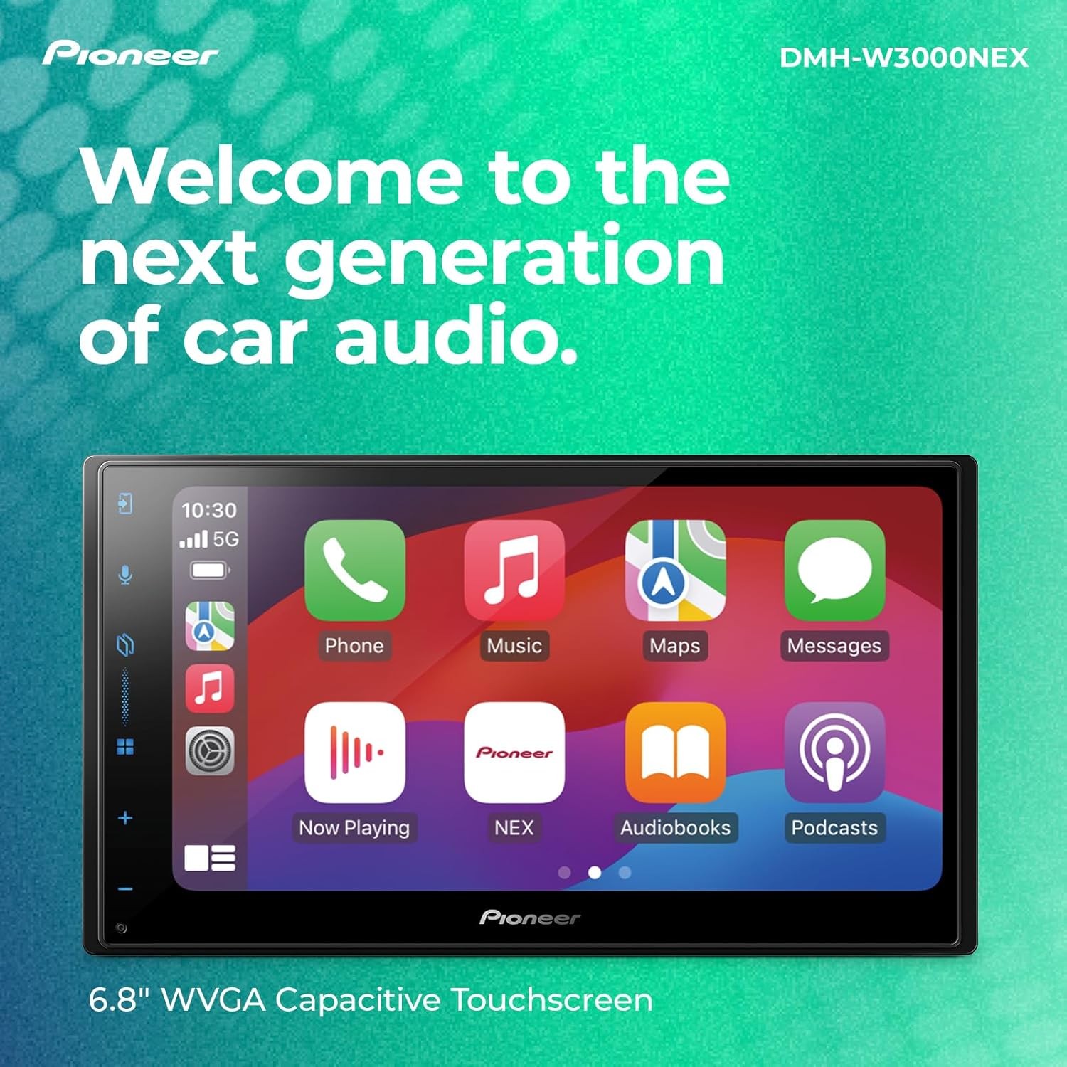Pioneer DMH-W3000NEX 6.8″ Double Din Multimedia Digital Media Receiver, Wireless