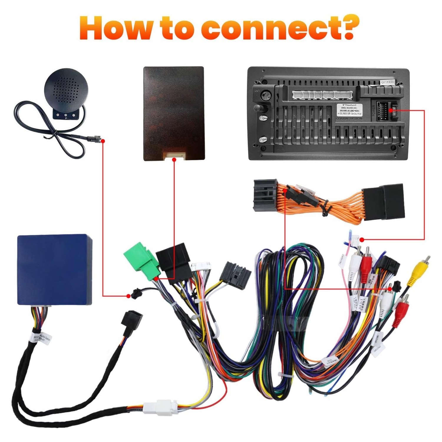 Audio Adapter for Chevy Silverado GMC Sierra 2014-2018 Car Stereo Radio