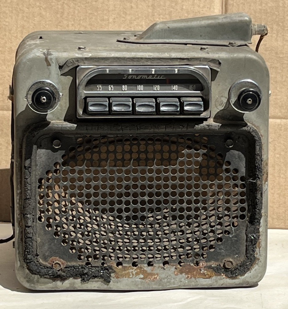 1955 buick delco 981651 sonomatic 12v am tube radio untested