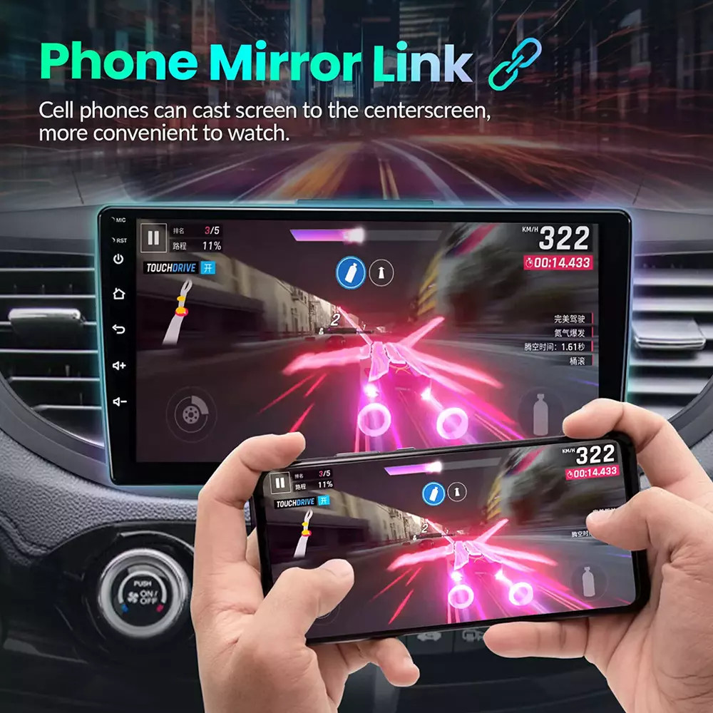For Honda CRV 2012-2016 Radio Car Carplay Android Auto GPS Navi WiFi 1280*800
