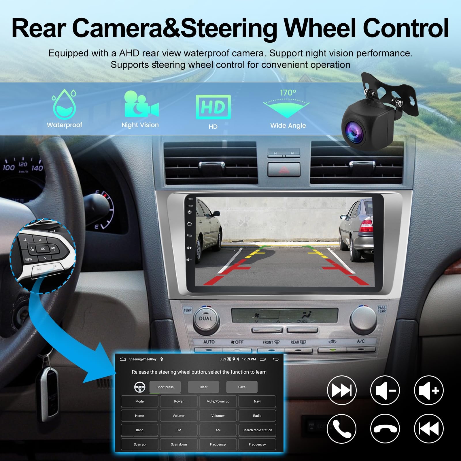 Nhopeew Upgrade Android For Toyota – 9 Inch Hd Touchscreen Dsp –