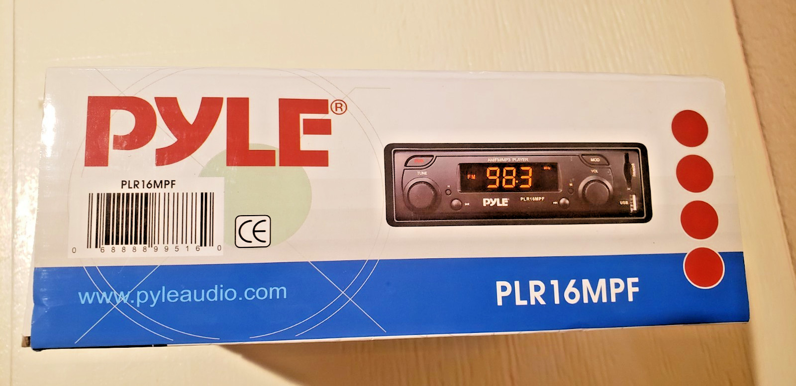 Pyle Car In Dash AM/FM/MPX/ Receiver MP3 Playback USB /SD PORT PLR16MPF NIB!