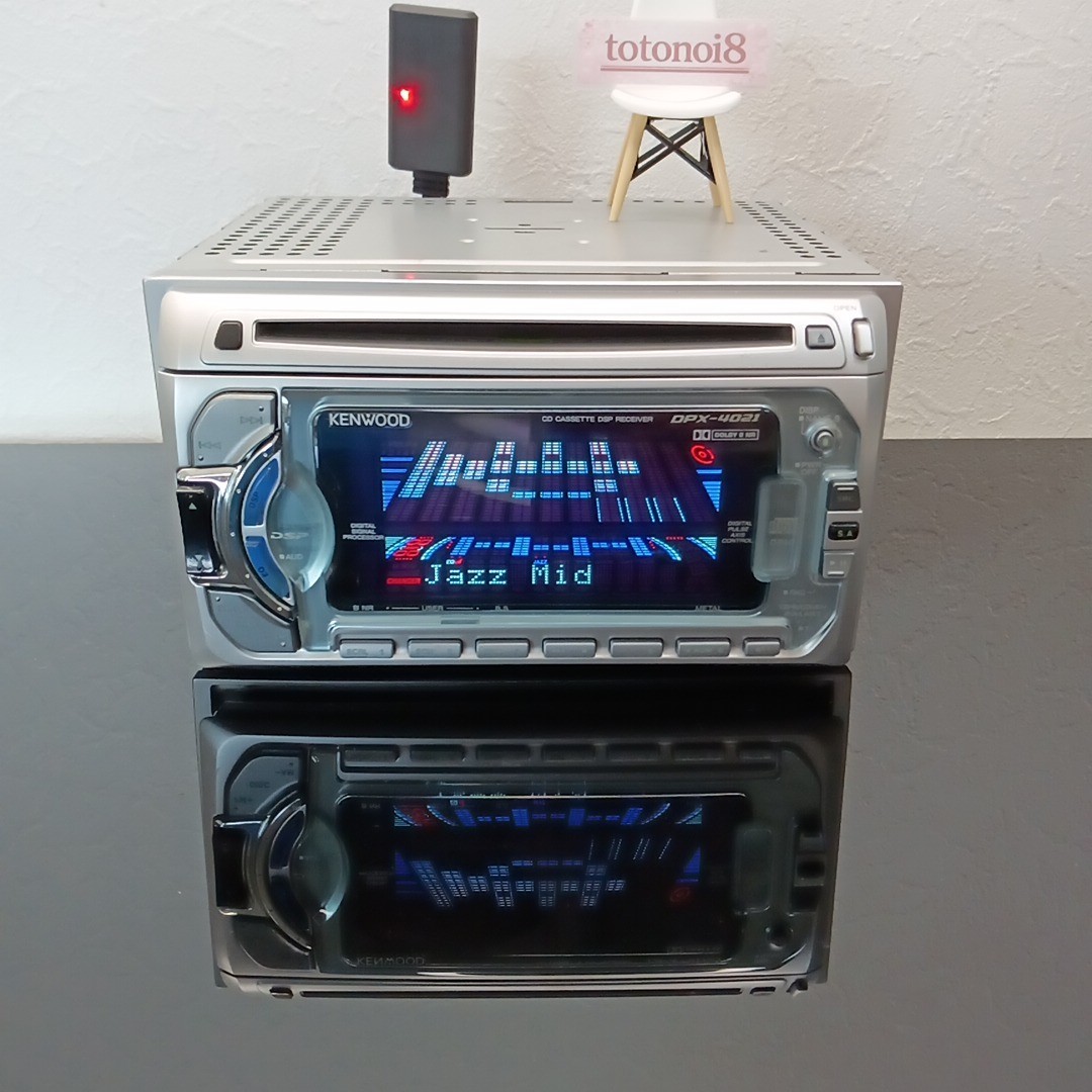 KENWOOD DPX-4021 2DIN CD/Cassette Car Audio DSP Receiver – Checked and Working