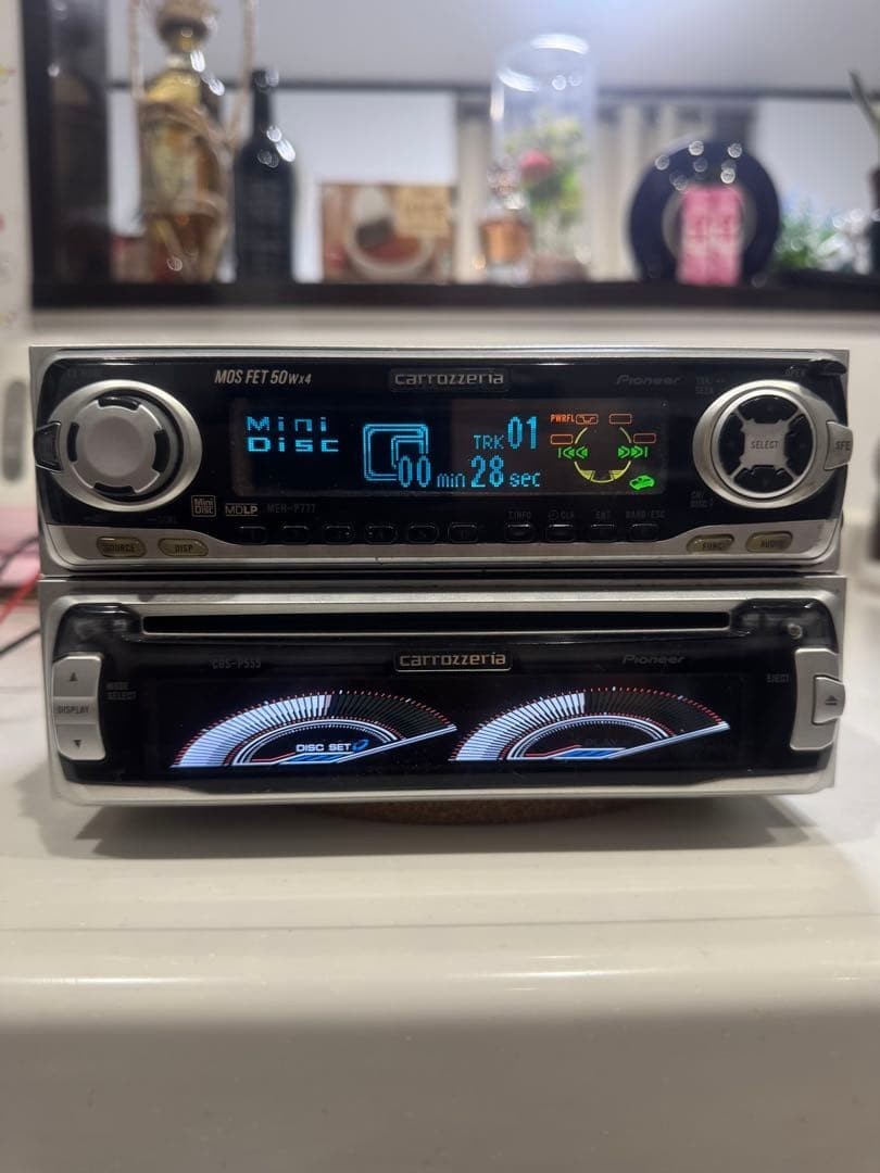 Pioneer Carrozzeria MEH-P777 CDS-P555 1DIN 2DIN Car Audio CD MD Used