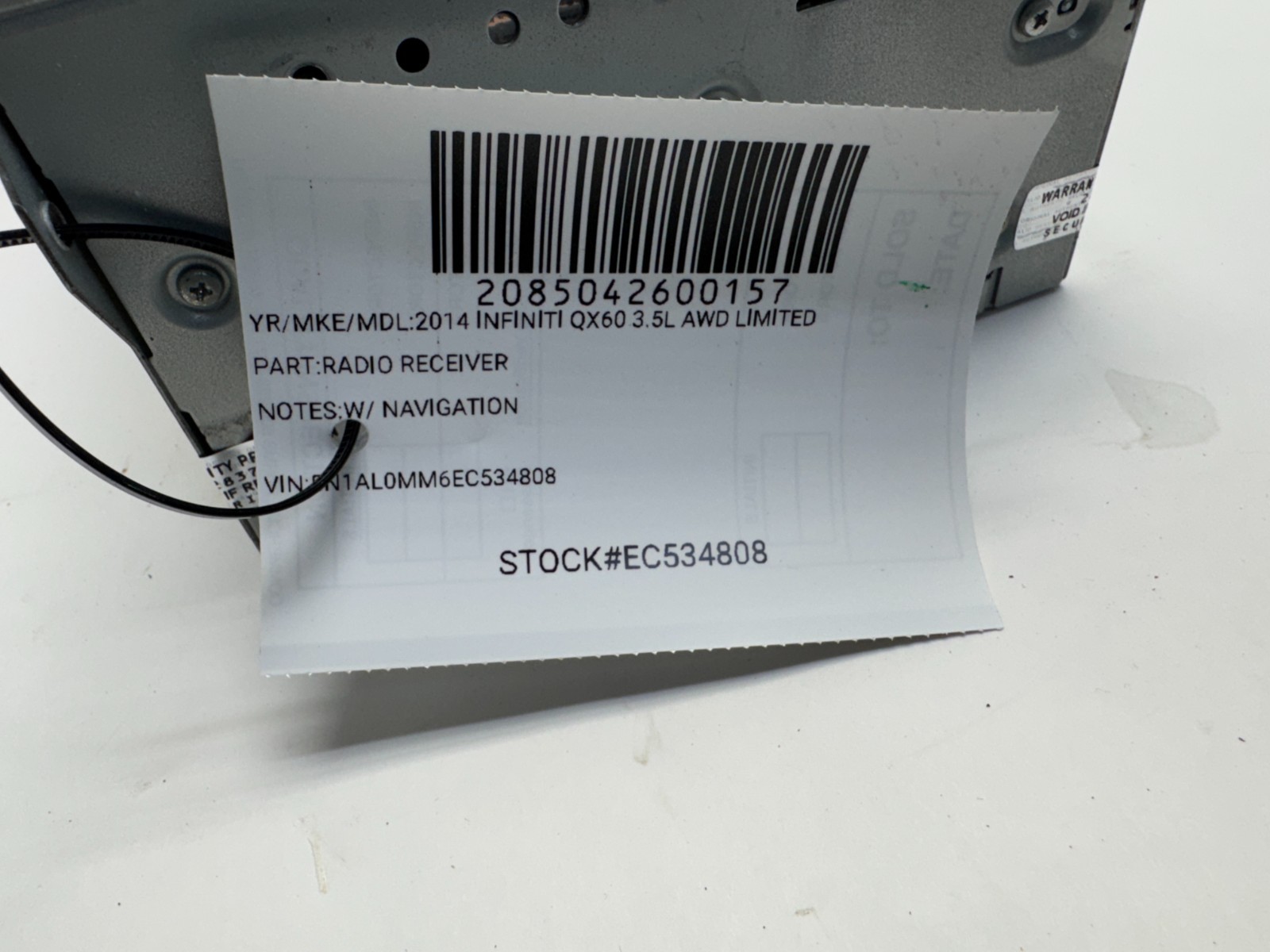 13-16 Infiniti JX35 QX60 Q70 QX80 Radio Receiver with Navigation OEM 259153JA1C