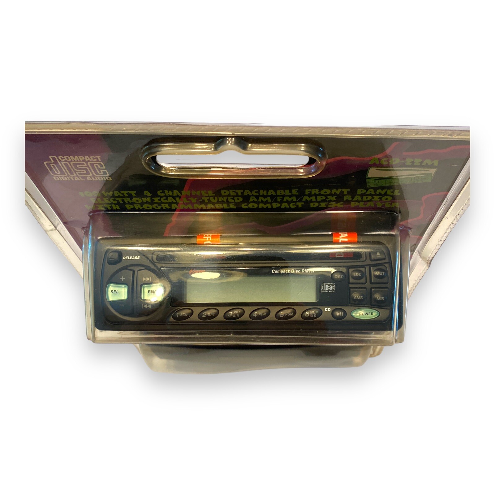 RAMPAGE AUDIOVOX ACD-22M 100 Watt AM/FM/MPX Stereo w/ CD Player Detachable Face