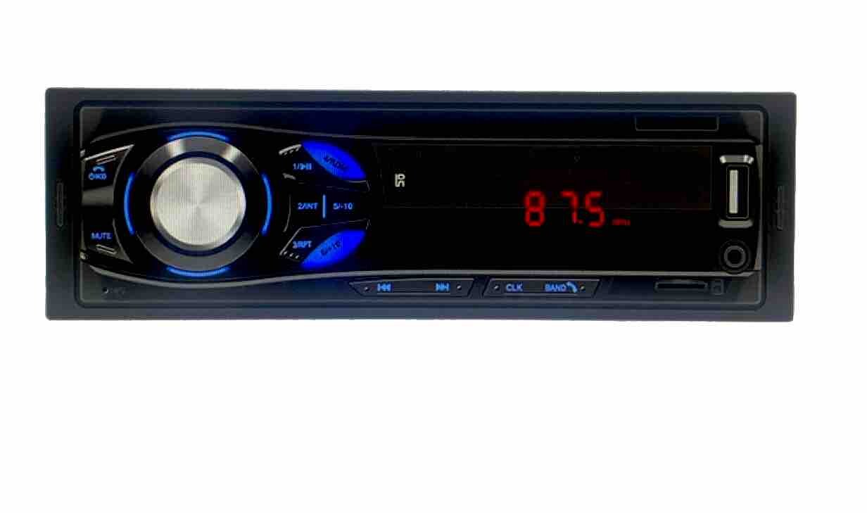 Car Radio In Dash 1-Din TapeRecorder MP3 FM Audio USB SD Aux ISO Port Bluetooth