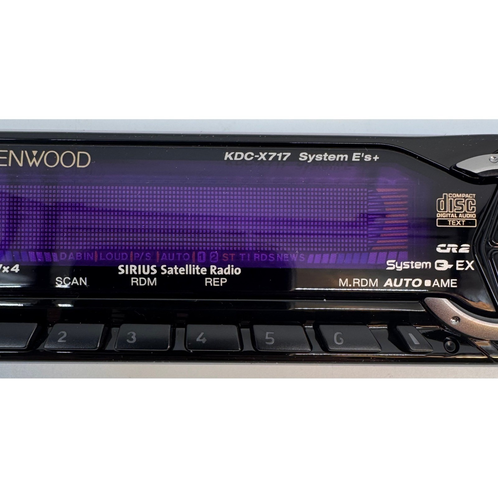 Kenwood eXcelon KDC-X717 Car Stereo Faceplate 50Wx4 4.5V Preout with Case