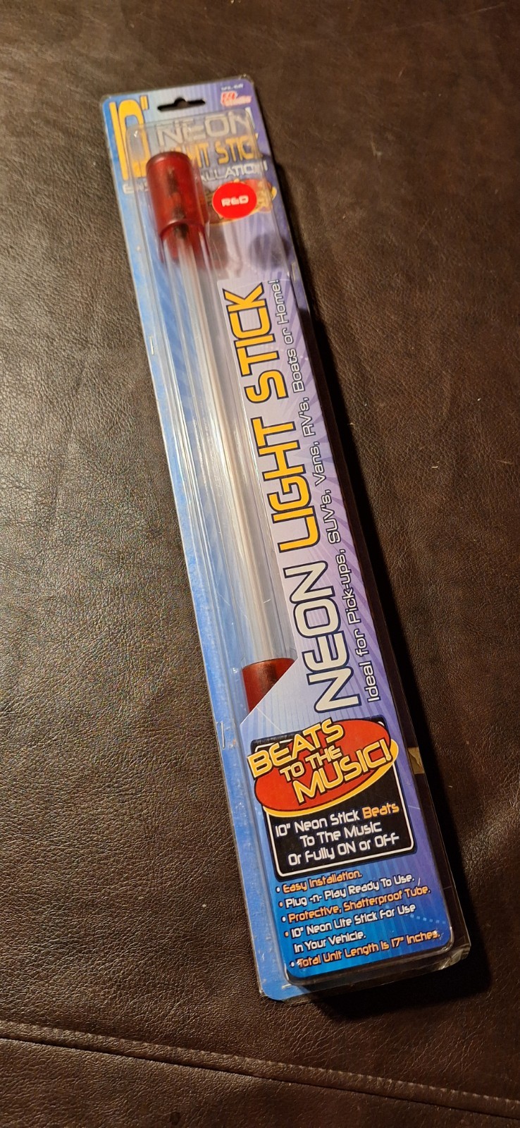 Vintage 54 Studio 10in Red Neon Light Stick Sealed New Music Reactive Real Neon