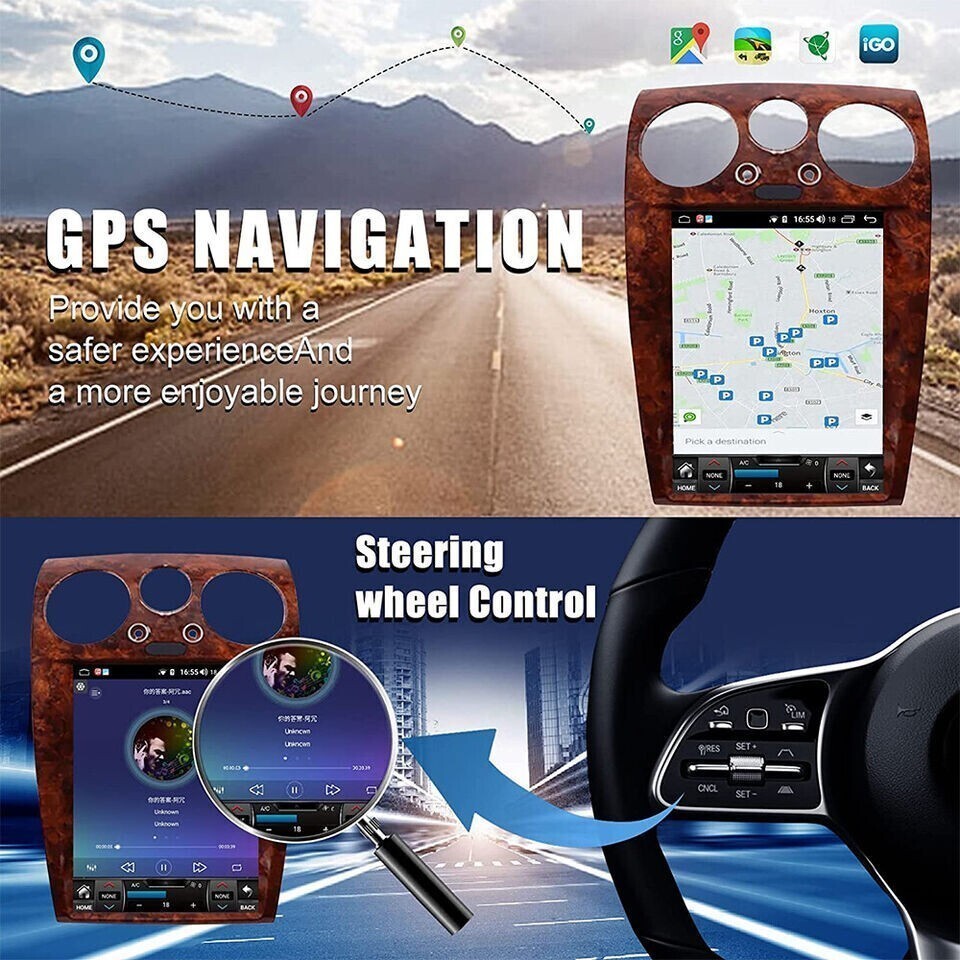 12.1″ For 2004-12 Bentley Flying Spur Continental Car Radio Stereo Carplay 4+64G