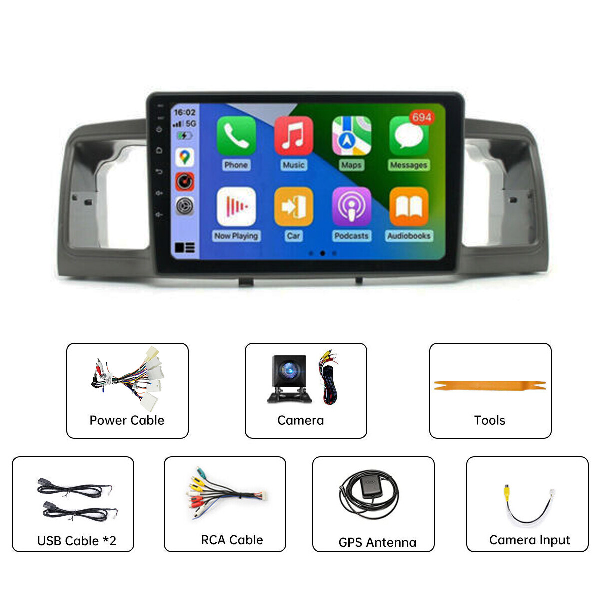 64G For Toyota Corolla 2003-2008 Android Auto Car Stereo Radio carplay 1280*800