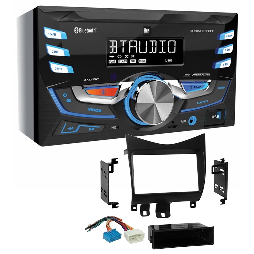 Dual XDM27BT AM/FM Radio Car Stereo & HONK825H kit for 2003-2007 Honda Accord