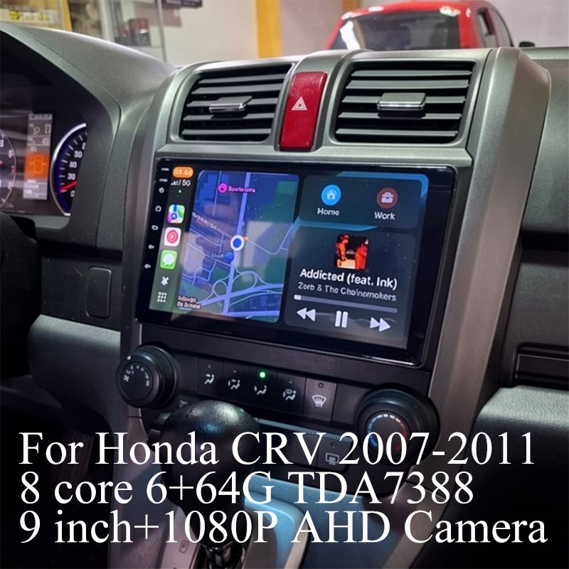 9” Android Stereo or Honda CRV 2007-2011 Carplay 8 Core 64GB Car Radio GPS Navi