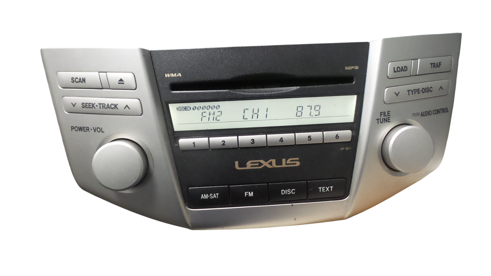 LEXUS AM FM 6 DISC CD Player Radio Receiver OEM 86120-0E030