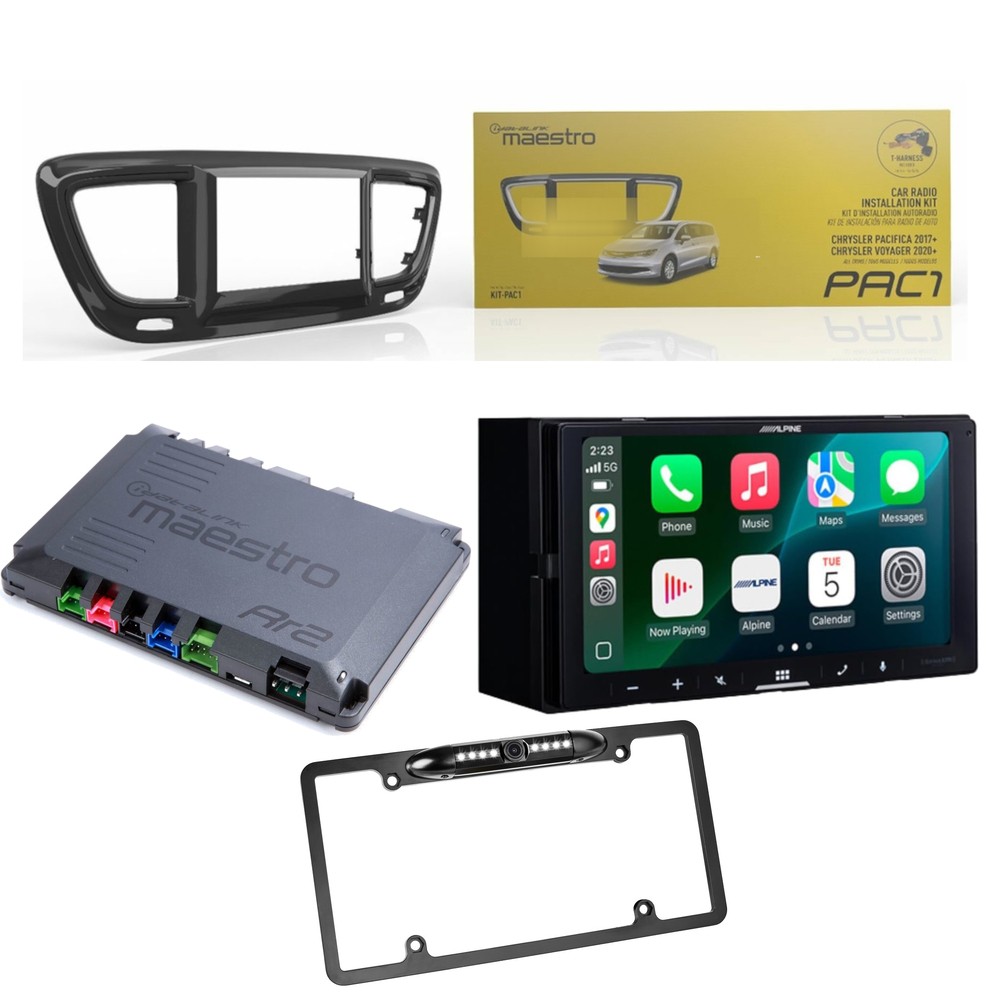Alpine ILX-W770M Radio Upgrade Kit 17-25 Chrysler (Pacifica, Hybrid), Voyager