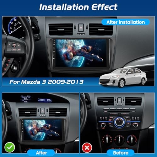 [4+64G] Car Radio for Mazda 3 2009-2013 with Wireless Carplay and Android