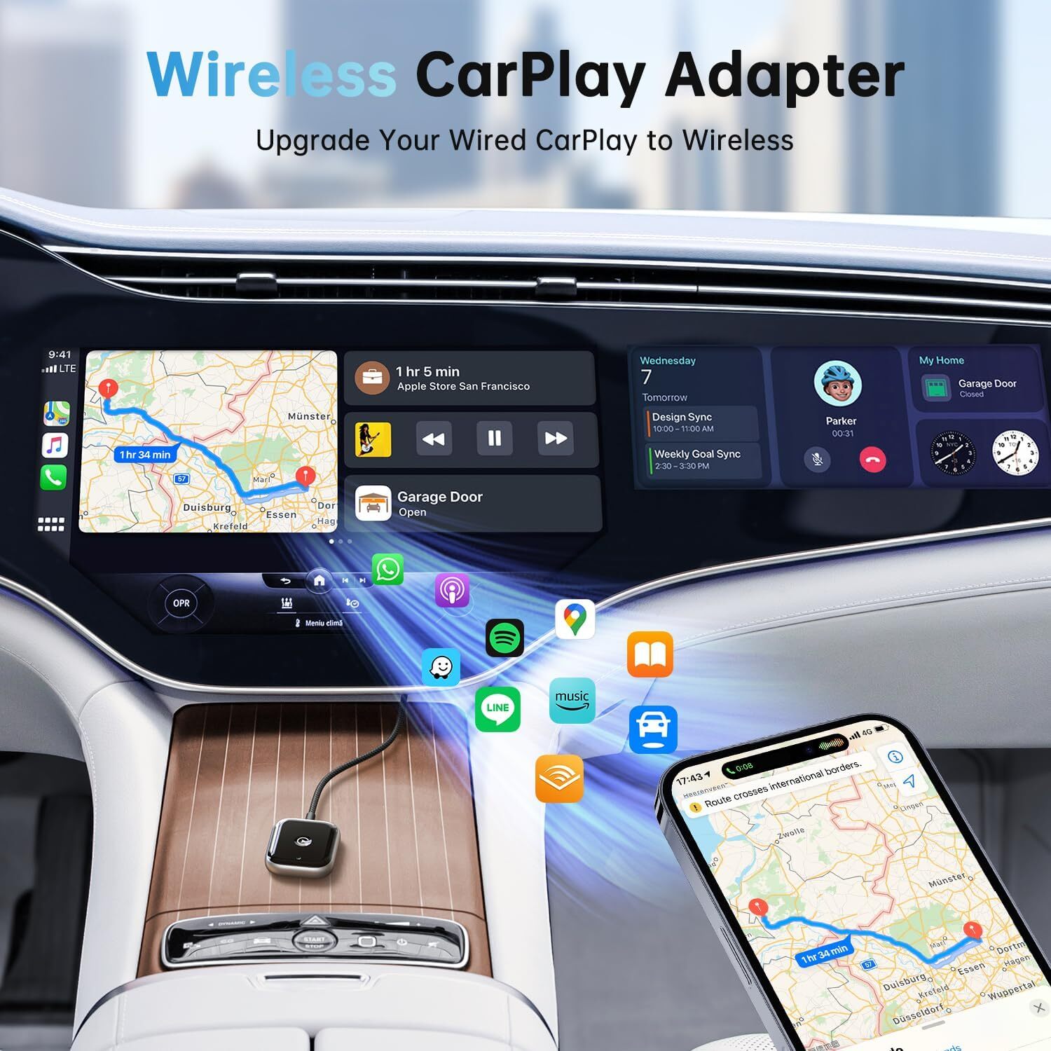 Adaptador CarPlay para Apple CarPlay: fácil actualización de CarPlay con cable