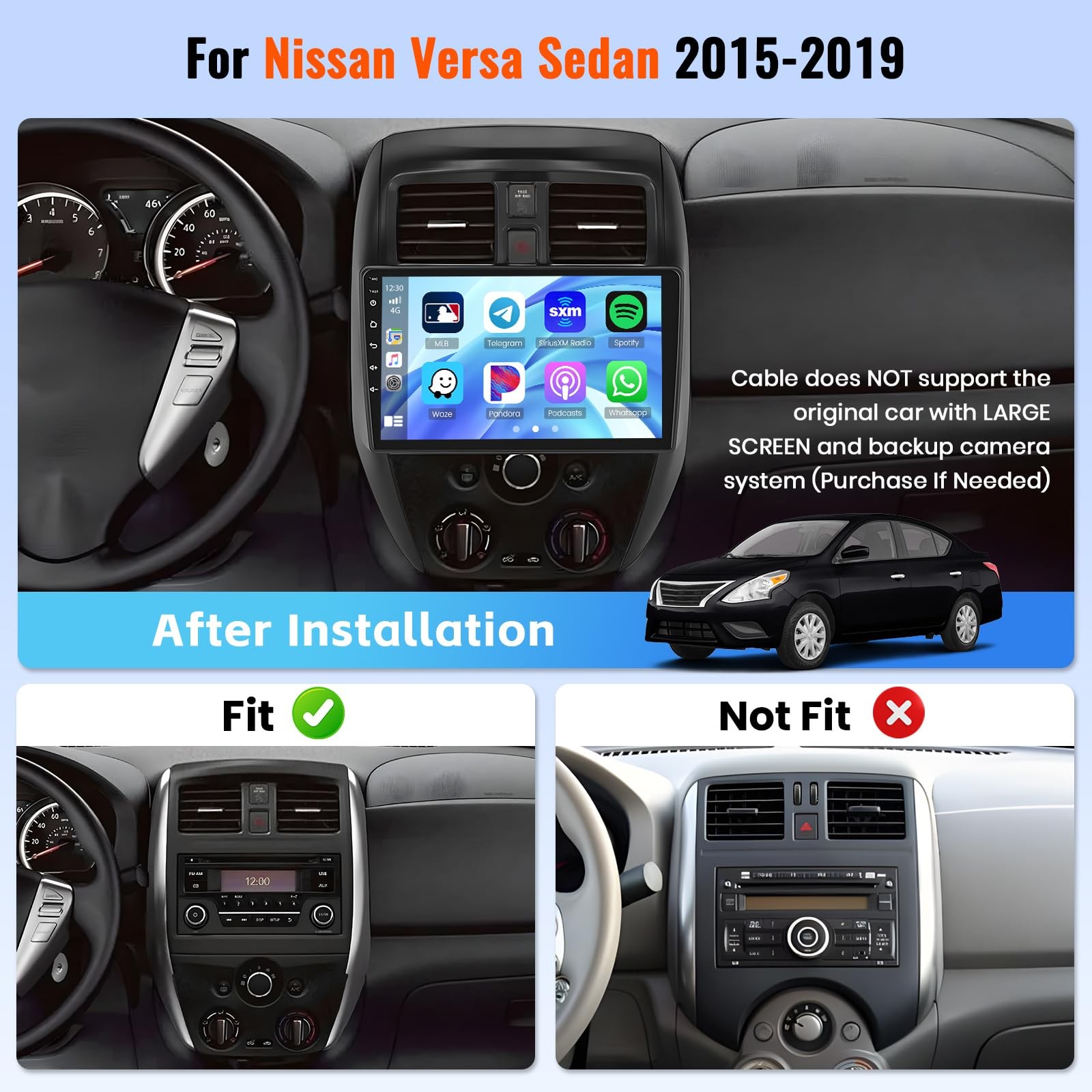 Realdio 2+64GB Nissan Versa Car Radio