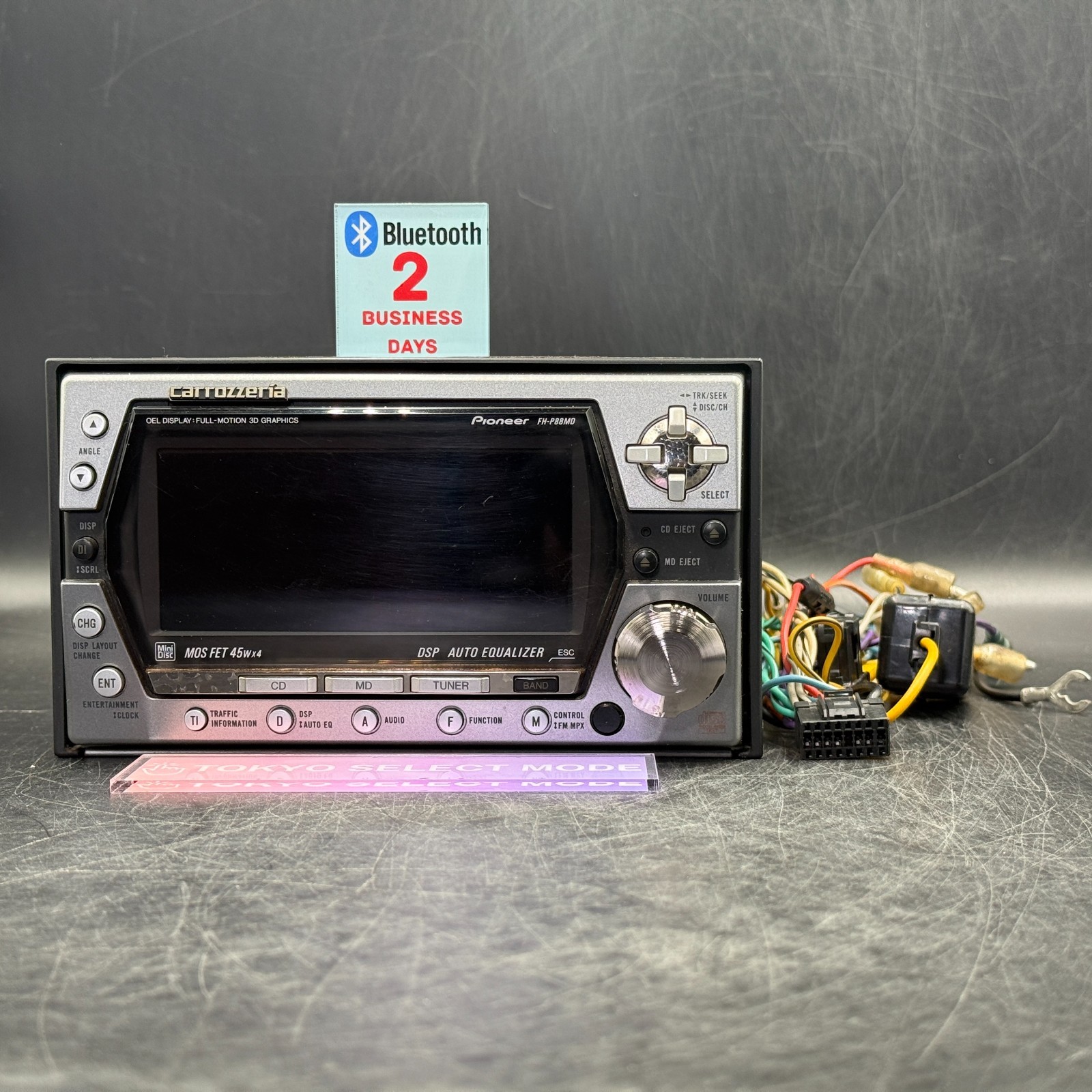 Pioneer Carrozzeria FH-P88MD 2DIN Car Audio CD MD Bluetooth Player JDM DSP Stock