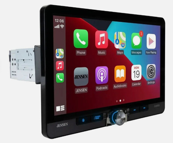 Jensen CAR1013 10″ Digital Multimedia Receiver, Apple CarPlay, Android Auto