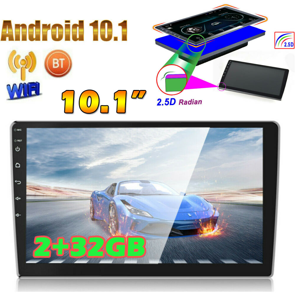 10.1″ Car Radio Android 11 GPS WIFI Bluetooth Mirror Link Stereo FM 2Din +camera