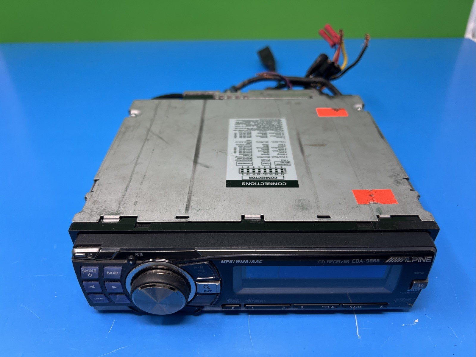 SUPER RARE ALPINE CDA-9886 CD PLAYER with BLUETOOTH adapter and USB