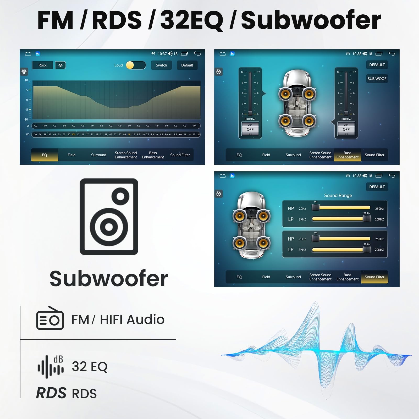 Auto Radio Stereo 4G+64G 5G WiFi 9″ GPS RDS SWC WiFI for Ford Escape 2013-2018