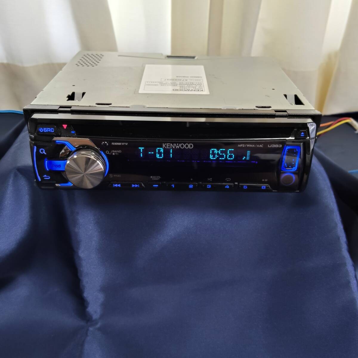 Kenwood U383D CD USB AUX Receiver Toyota Daihatsu Harness Near Mint JAPAN