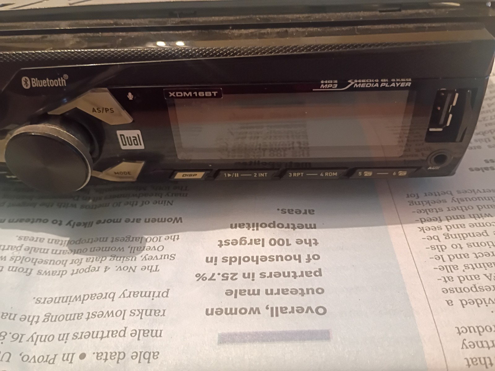 DUAL XDM16BT RADIO STEREO BLUETOOTH USB