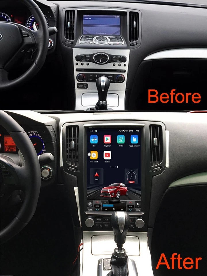 For Infiniti G25 G37 2009-2015 12.1″ Vertical Screen Car Radio CarPlay GPS 32G