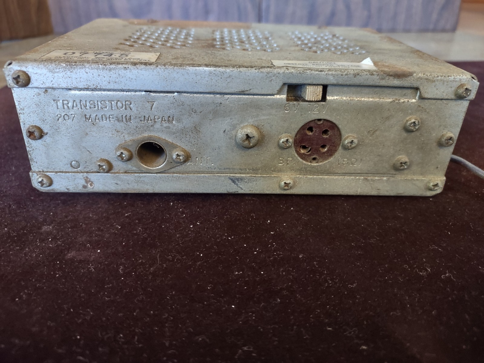 Vintage 1960’s Ford All Transistor AM Radio Untested 6V/12V 100007-009 207 Japan
