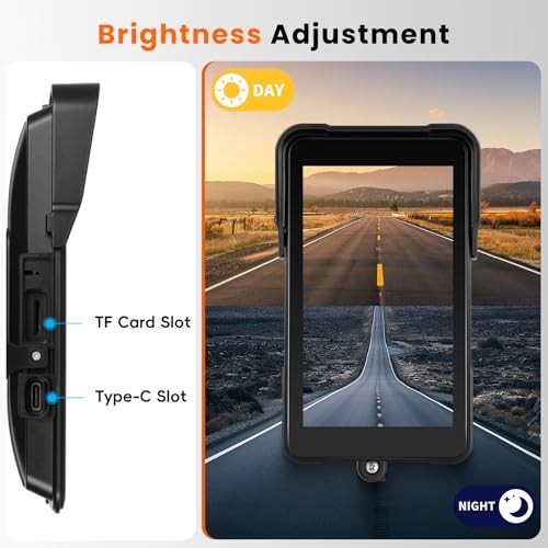 Motorcycle Carplay Screen 5 Inch GPS Navigation System with Wireless Carplay