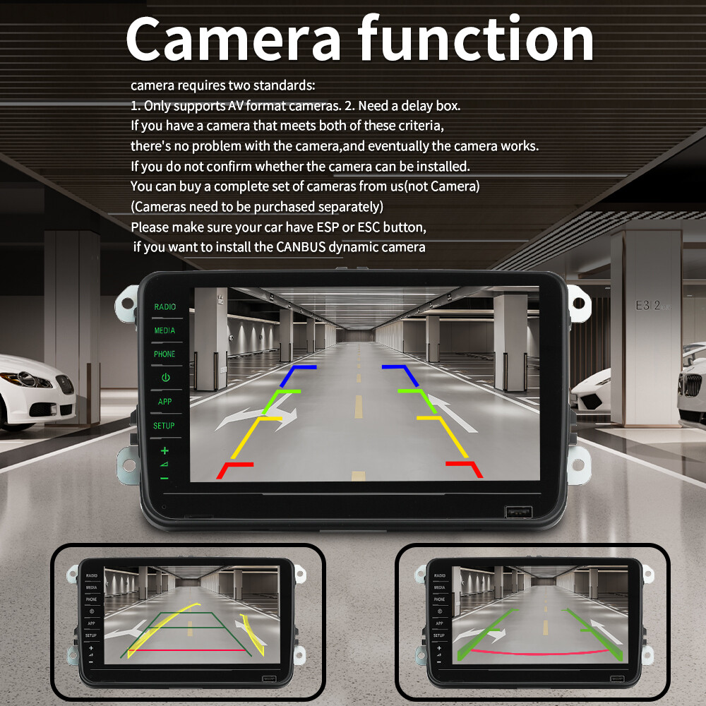 Green light For Skoda 8″ NONAME RCD330 RCD880 PRO Car Radio Carplay Android Auto