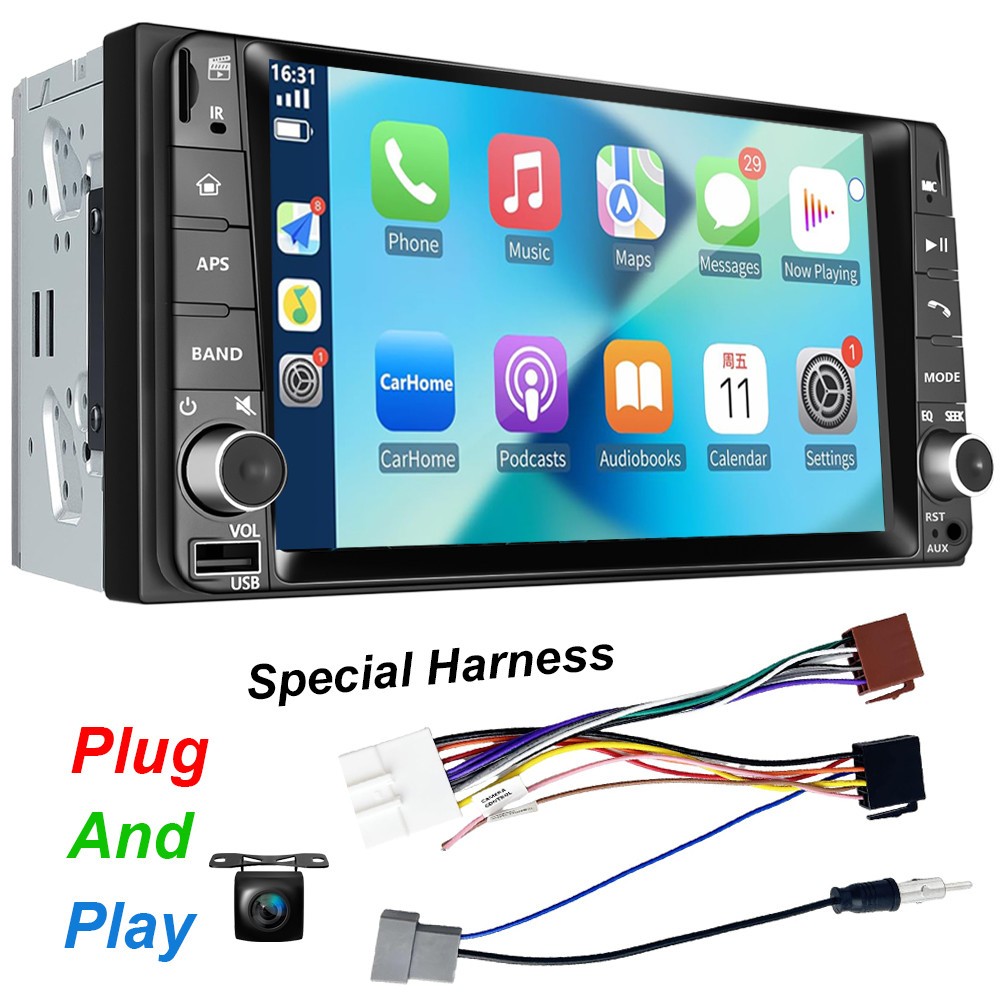For 2014-2016 NISSAN TITAN 7″ APPLE CARPLAY CAR RADIO STEREO BT AM GPS NAVI SWC