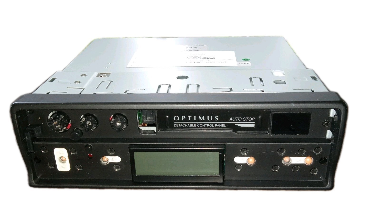 AM FM cassette For Car Optimus 2110 In Dash Detachable Face Radio Shack New