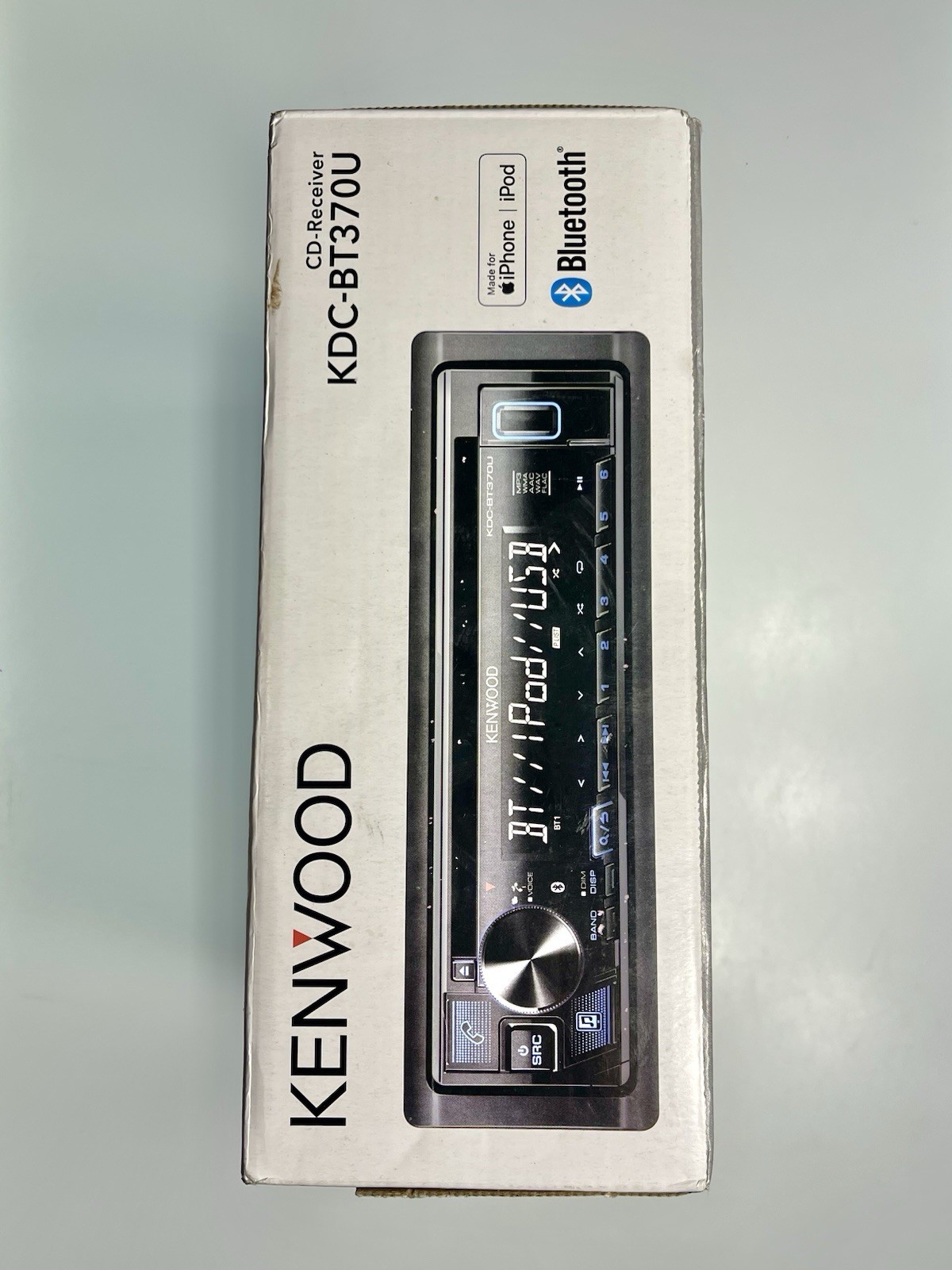 Kenwood KDC-BT370U Bluetooth Car CD Player Android iPhone AM FM MP3 USB Aux