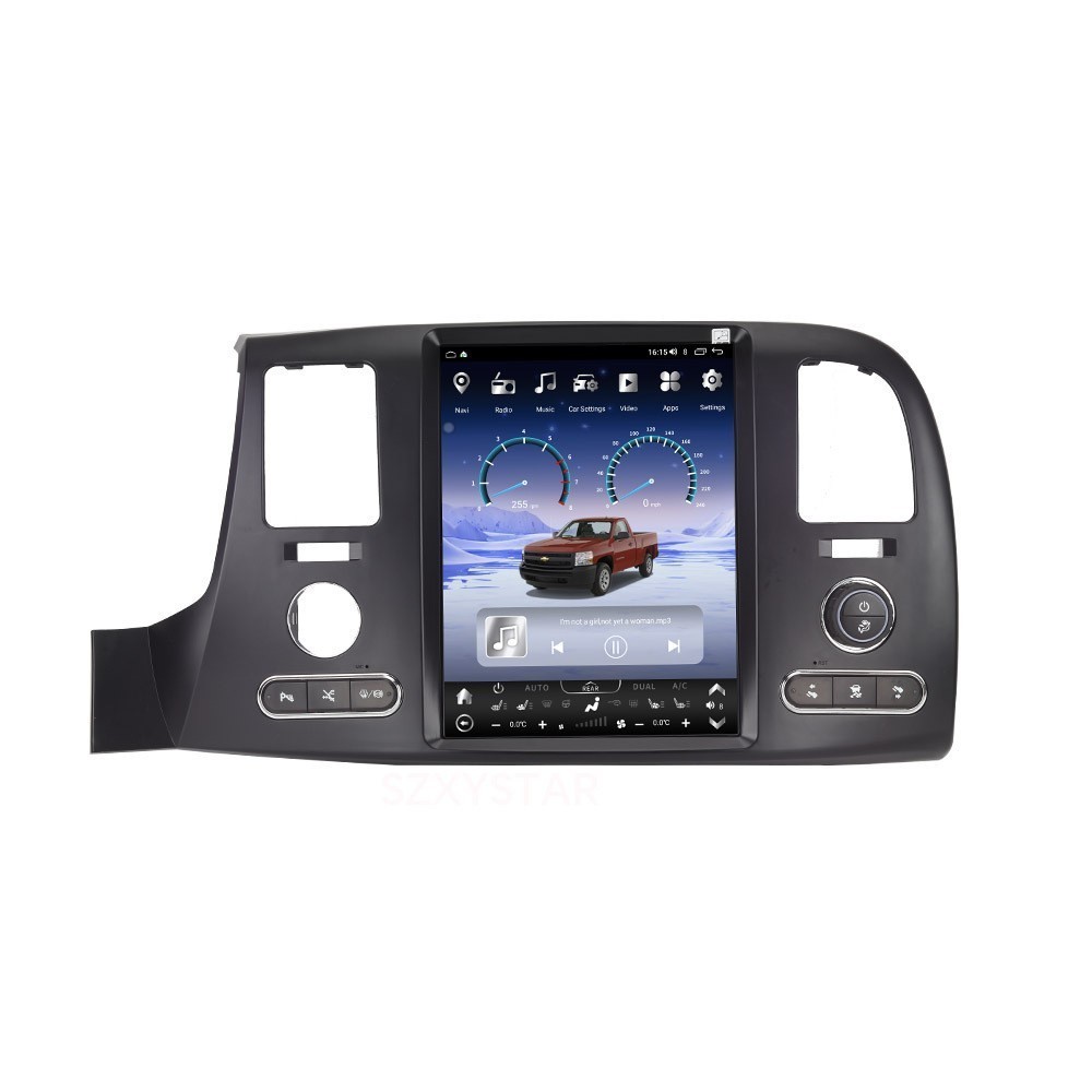 12.1″ 128GB Tesla Style Carplay Stereo GPS Radio For Silverado Sierra 2007-2013