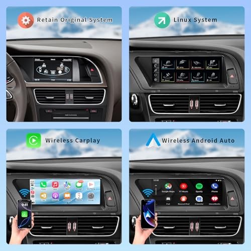 8.9 Inch Touchscreen for Audi A4 (2009-2015) with 3GMMI Wireless 3GMMI-8.9-A4