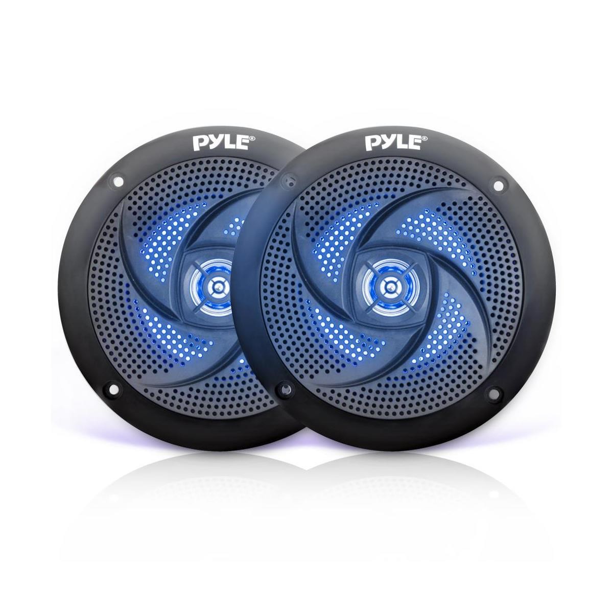 Pyle In Dash Marine USB SD Media Receiver, 4x Speakers, 4-CH Amp, Antenna, Cover