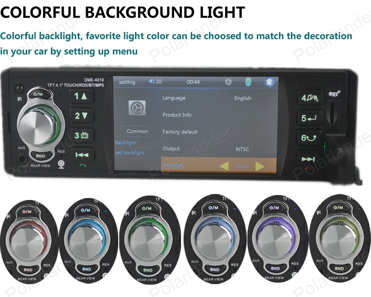 MIrror Link Bluetooth Car Radio 4.1Inch Single 1Din Touch Screen MP5 FM RDS