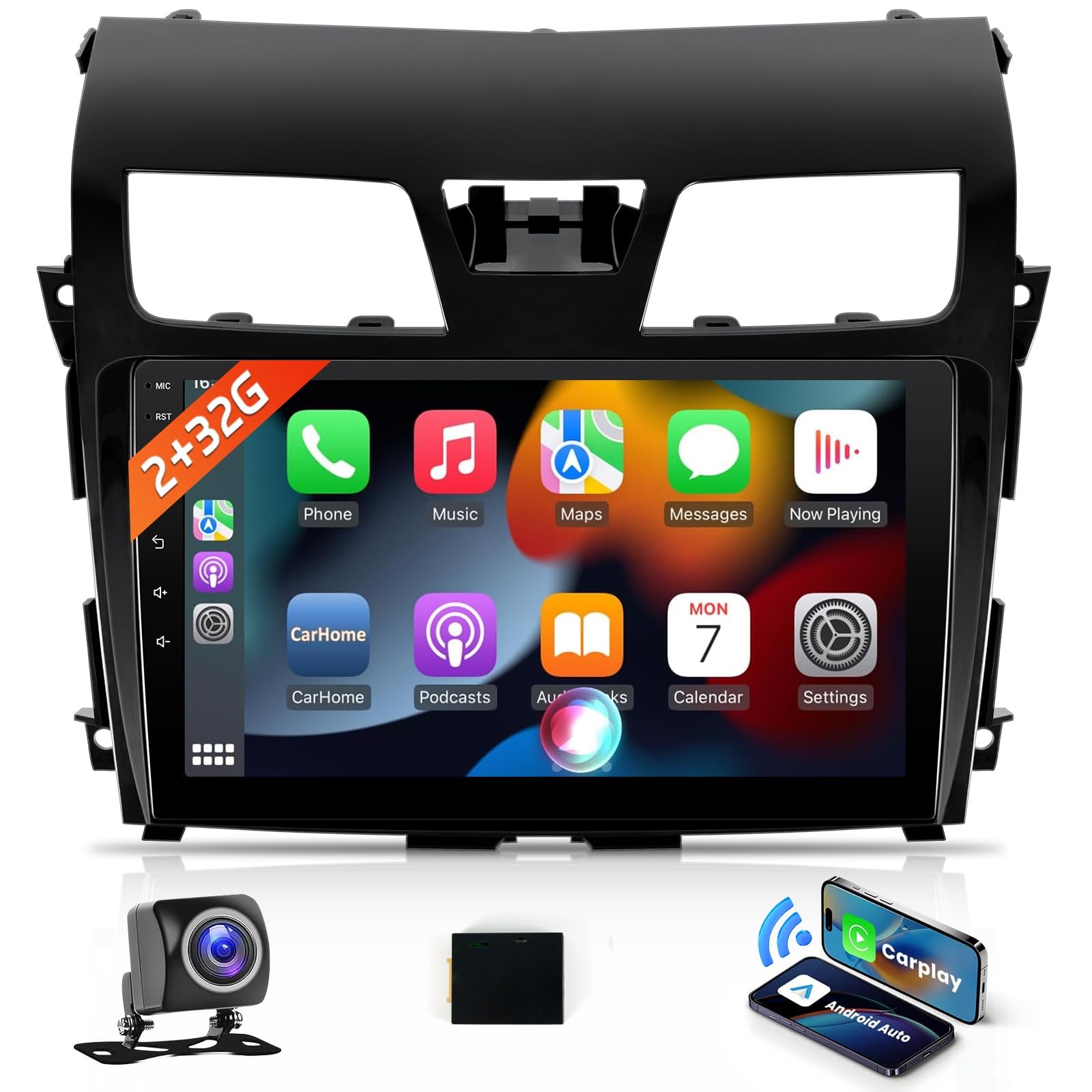 10.1″ Android Car Radio with Wireless CarPlay for 2013-2015 Nissan Altima