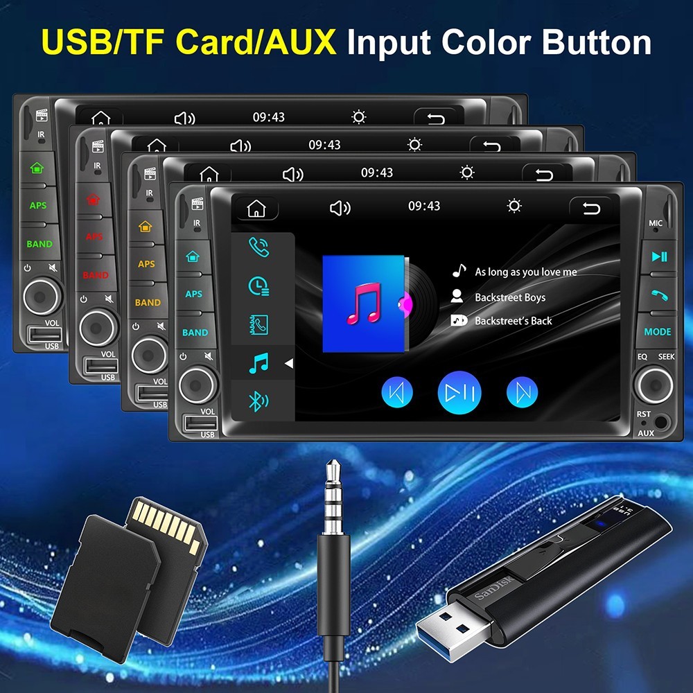Car Stereo Radio AM FM Wireless Carplay GPS For Toyota Tundra Sequoia 2003-2006